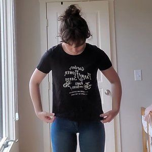 Anthropologie Black Graphic Tee